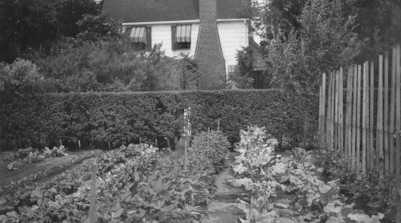 Gardening in 1932 at 9909 Auburndale