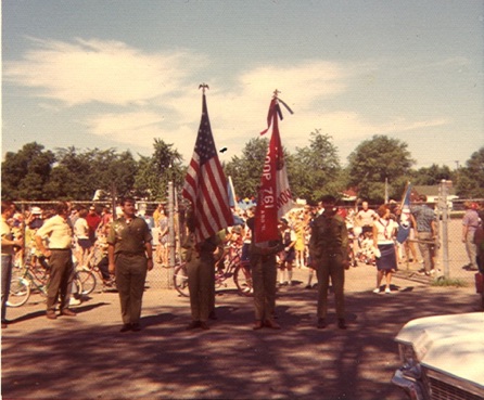 Boy Scouts Lead the Parade - 1971